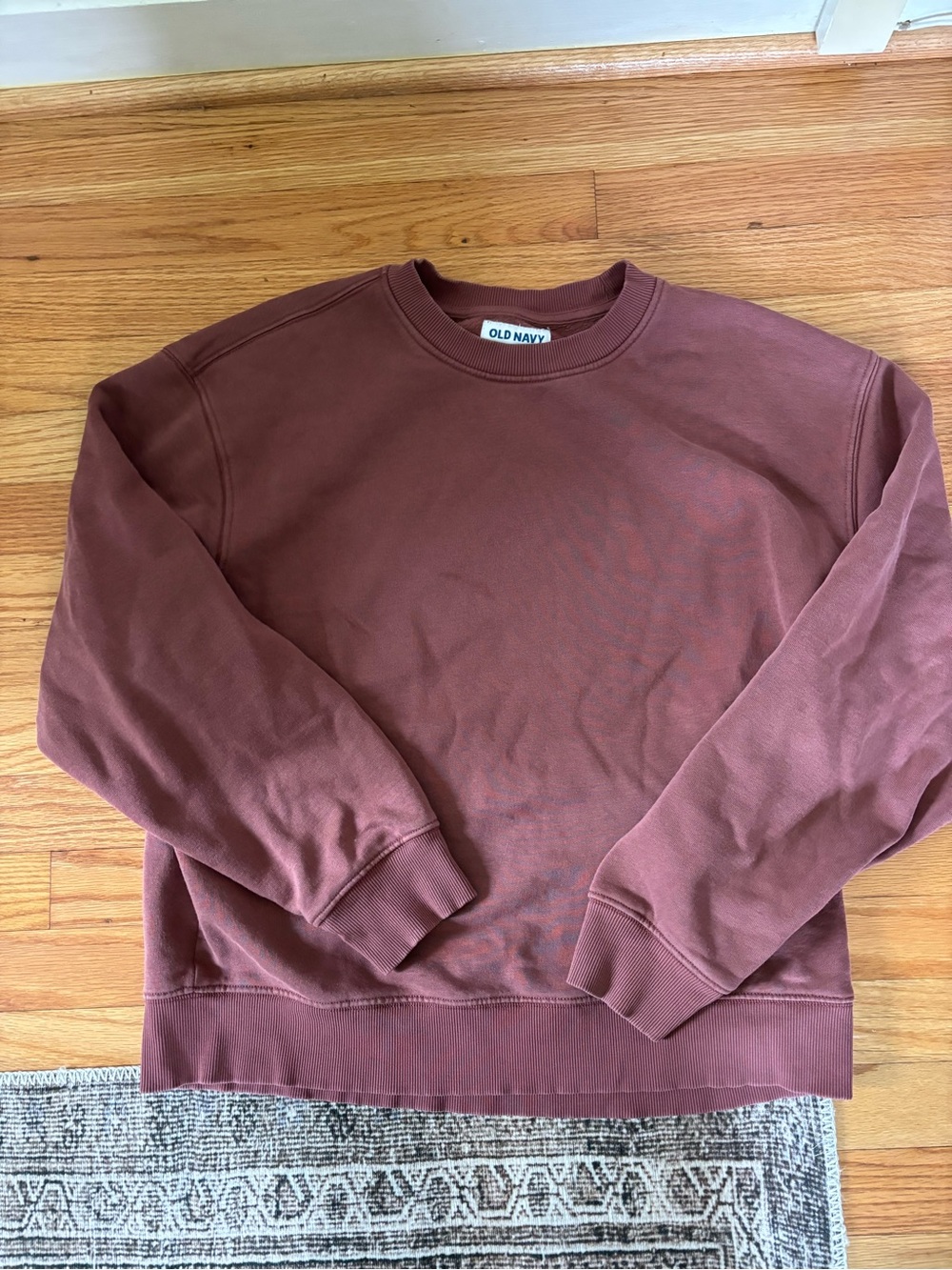 Old Navy women’s Crewneck Sweatshirt in Burnt Rose